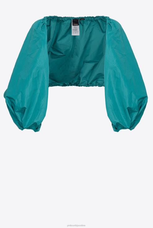 слегнути раменима | Pinko Плави тафт слегну раменима JFH4629