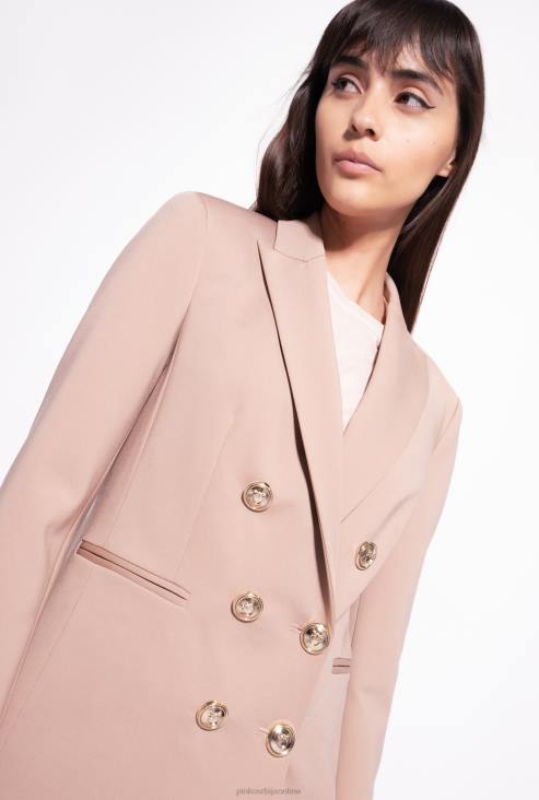 блејзери | Pinko алмандин розе блејзер са дугмадима од драгуља JFH4567