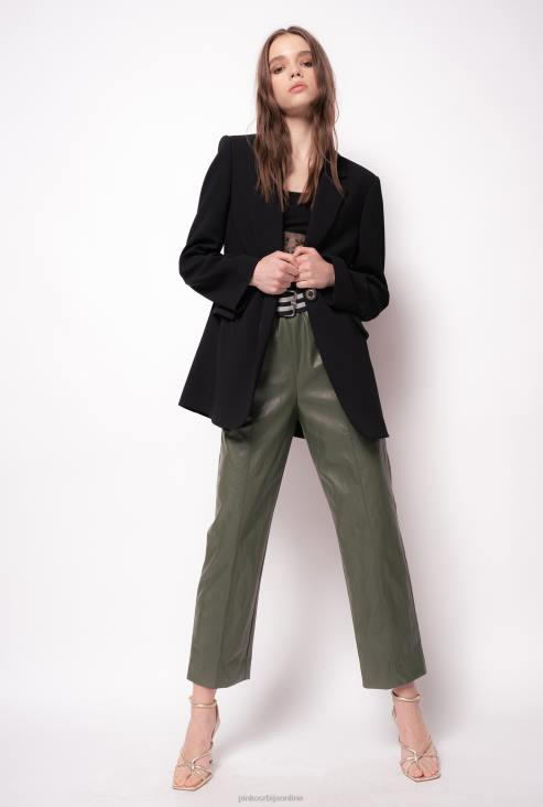 блејзери | Pinko лимузина црна једноструки растезљиви креп блејзер JFH4624