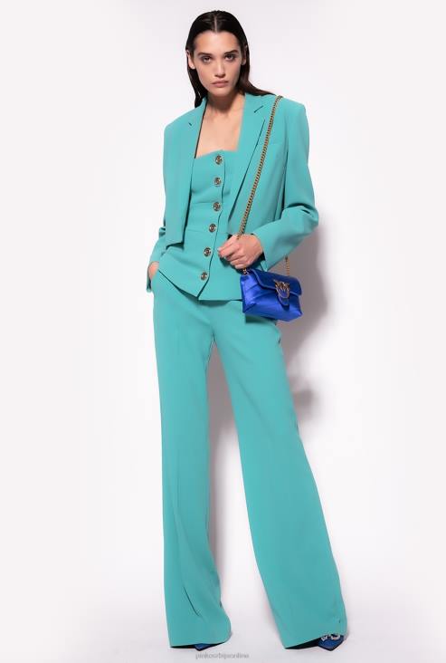 цасуал јакне | Pinko Плави растезљива креп спенцер јакна JFH4602