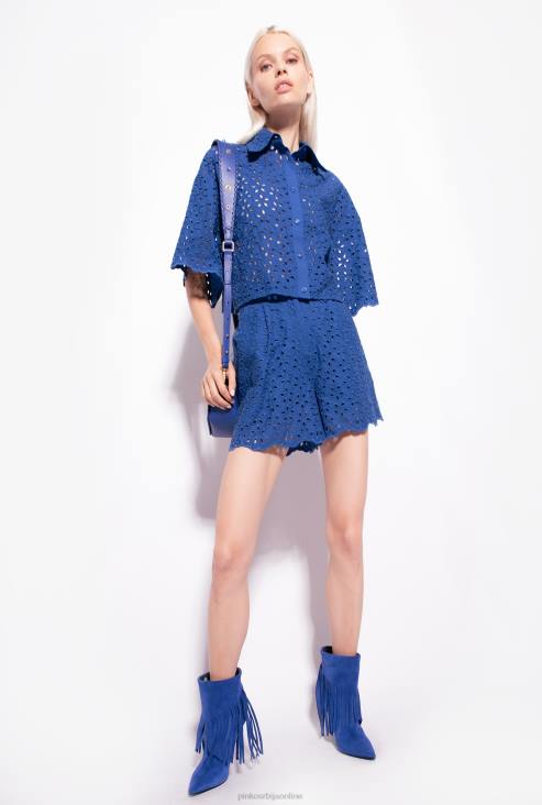 кратке хлаче | Pinko Плави бродерие англаисе шорц JFH4697