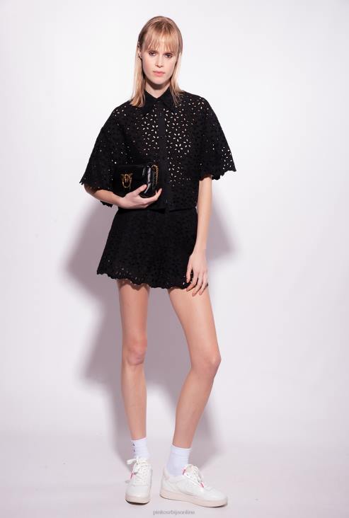 кратке хлаче | Pinko лимузина црна бродерие англаисе шорц JFH4699