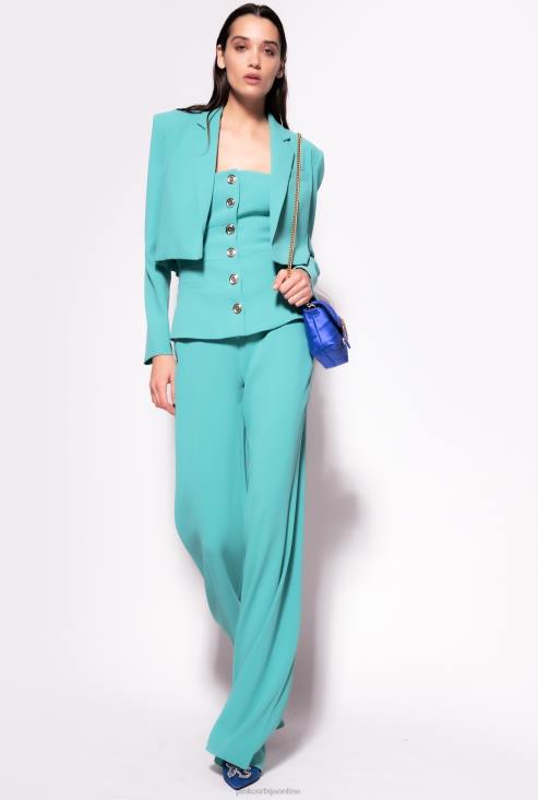 цасуал панталоне | Pinko Плави панталоне са златним дугмадима JFH4662