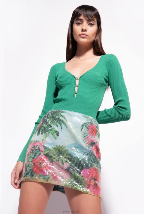 минице | Pinko мулти.зелена/ружичаста мини сукња са шљокицама JFH4904