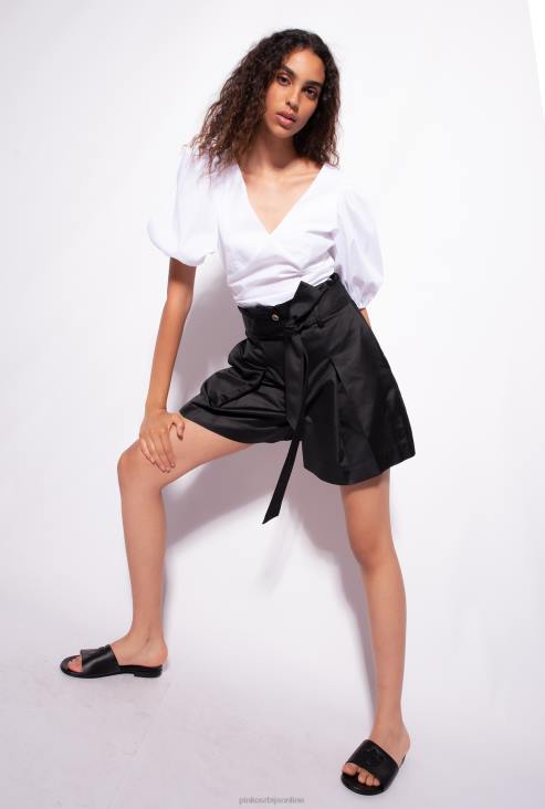 блузе | Pinko светло бела блуза са пуф рукавима JFH4300