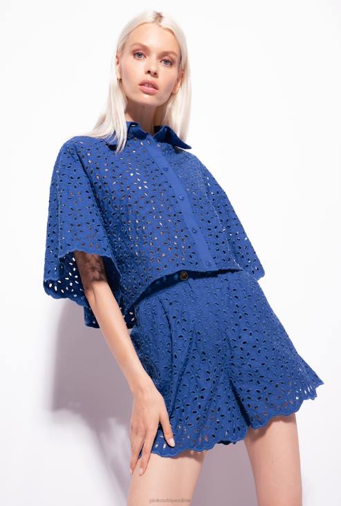 кошуље | Pinko Плави скраћена кошуља бродерие англаисе JFH4287