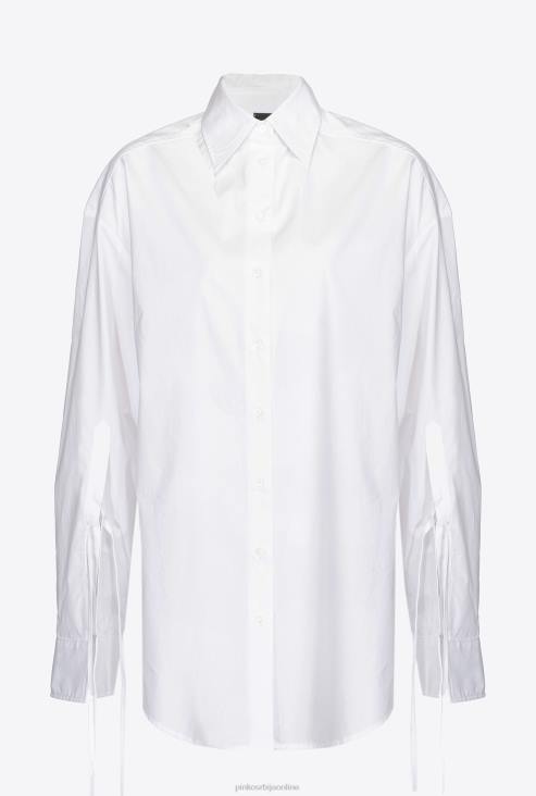 кошуље | Pinko светло бела памучна кошуља од поплина JFH4293