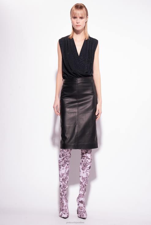 кошуље | Pinko лимузина црна боди од жакара JFH4306