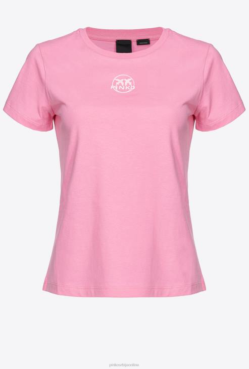 мајица | Pinko конволвулус розе мајица са логом JFH4404