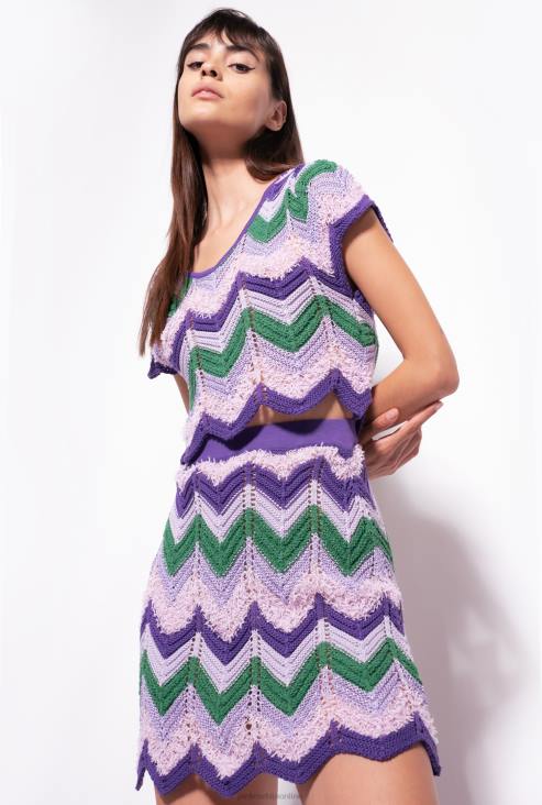 врх | Pinko мулт. зелено/јорговано цроцхет цроп топ JFH4340