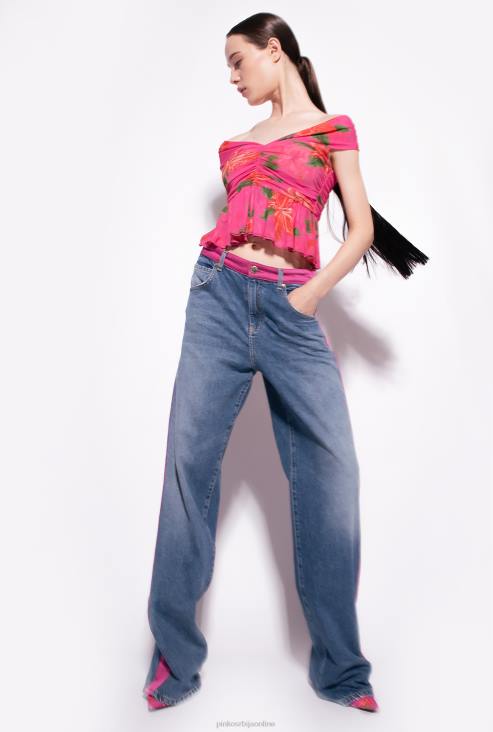 врх | Pinko мулти фуксија/црвена топ са цветним принтом JFH4370