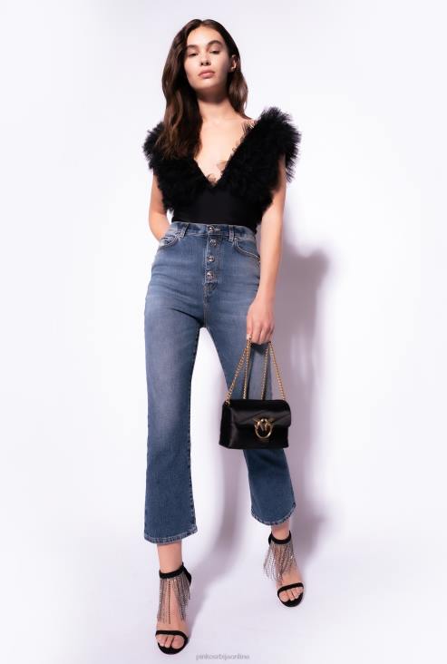 фармерке | Pinko средње лагано прање боотцут фармерке са мешаним дугмадима JFH4857