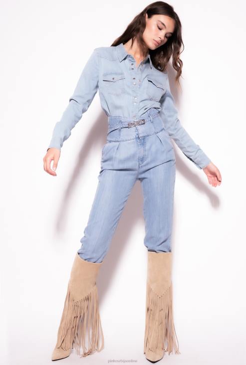 фармерке | Pinko лагано прање панталоне од кепера од лиоцелла JFH4861