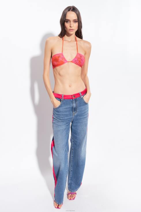 купаћи костими | Pinko мулти.ружичаста/наранџаста цветни бикини горњи део са рхинестонес JFH4945