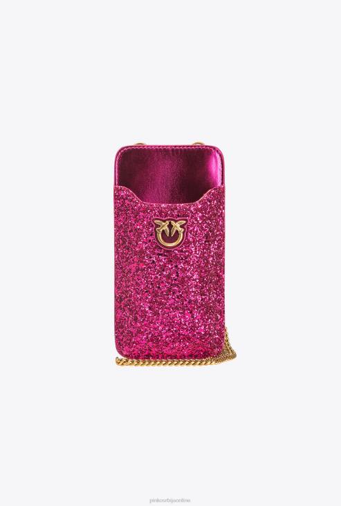 мицролове торбе | Pinko розе-античко злато светлуцави држач за паметни телефон JFH41245