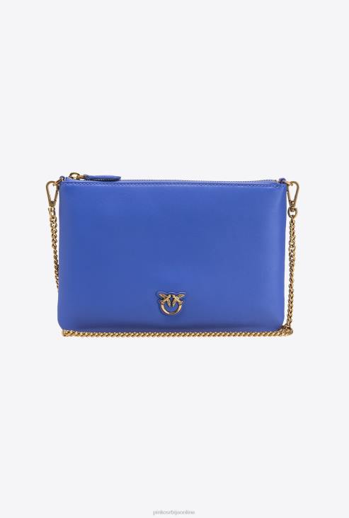 цроссбоди багс | Pinko корзика плаво-античко злато класична равна љубавна торба једноставно JFH41186